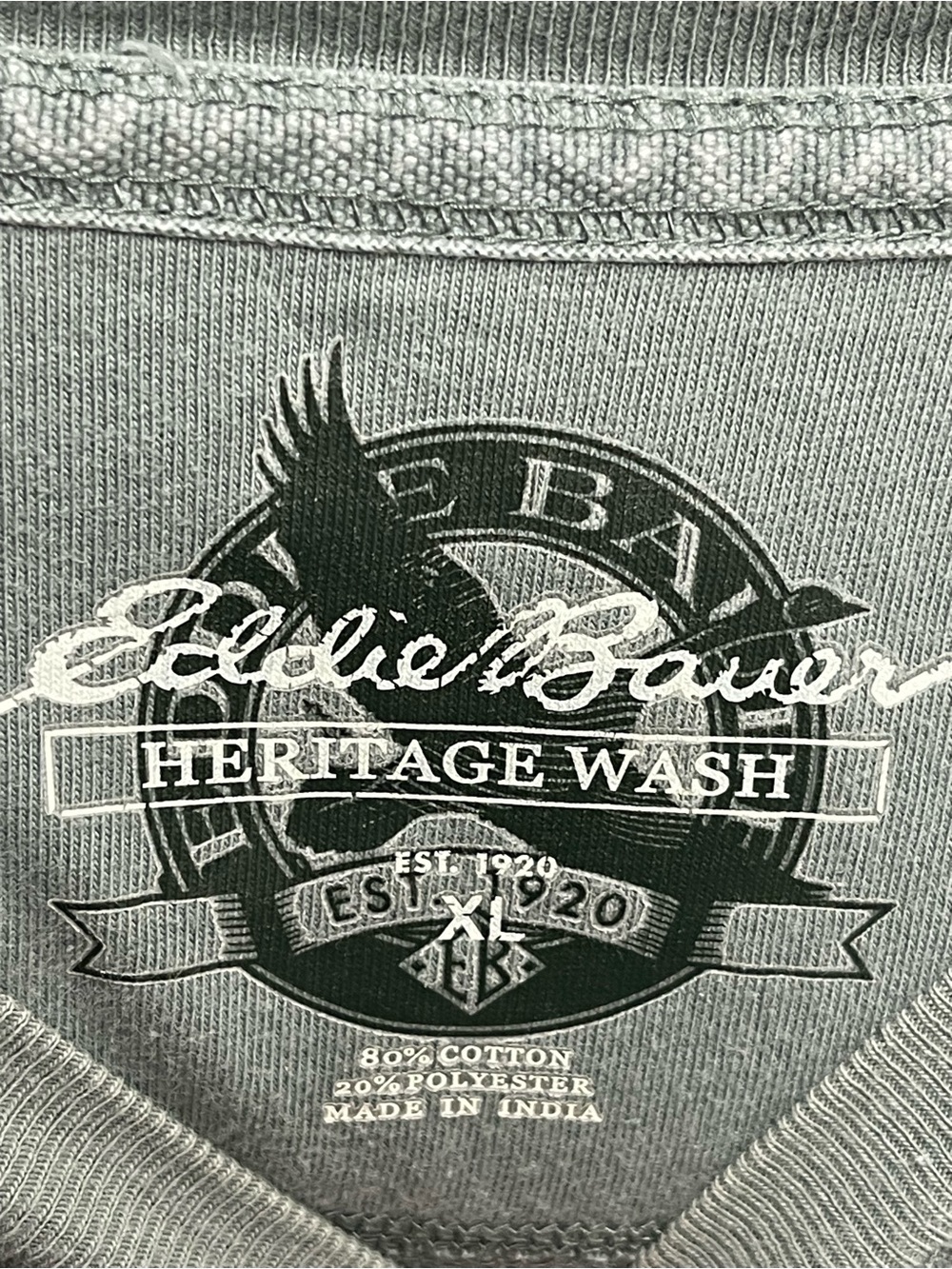 Eddie Bauer Heritage Wash Expedition Outfitters Men’s Sweatshirt XL - Picture 5 of 6